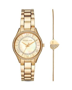 Michael Kors Lauryn Bracelet & Link Bracelet Watch Gift Set, 33mm