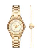 Michael Kors Lauryn Bracelet & Link Bracelet Watch Gift Set, 33mm