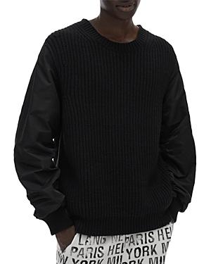 Helmut Lang Mixed Media Crewneck Sweater