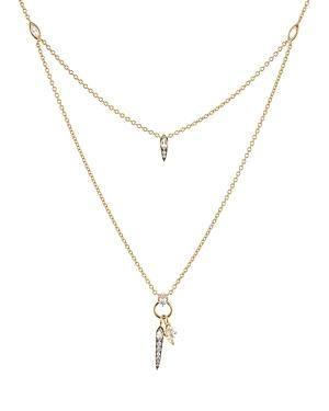 Nadri Sterling Villa Layered Pendant Necklace In 18k Gold-plated Sterling Silver, 16-18
