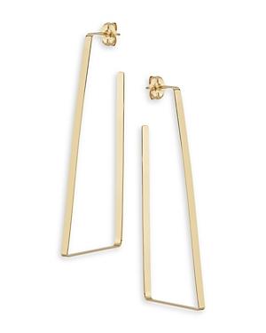 Bloomingdale's Flat Geometric Hoop Earrings In 14k Yellow Gold - 100% Exclusive