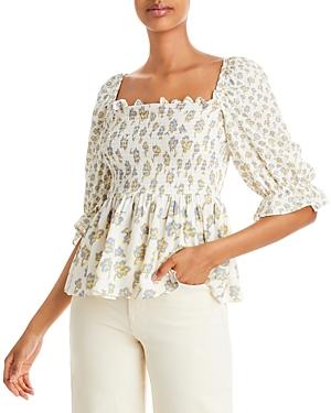 French Connection Doria Smocked Top