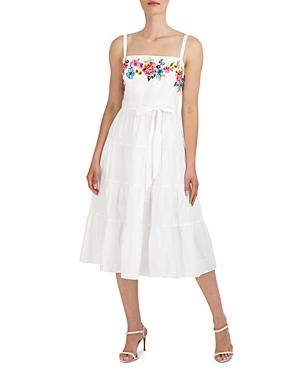 Bcbgmaxazria Square Neck Spaghetti Strap Day Dress