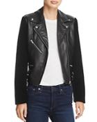 Veda Puzzle Leather And Velvet Jacket