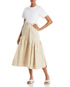 3.1 Phillip Lim Mixed Media Midi T Shirt Dress
