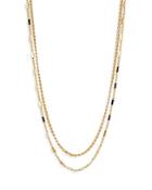 Ajoa By Nadri Wythe Double Chain Necklace In 18k Gold Plate, 16-18