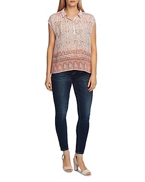 Vince Camuto Botanical Print Top