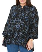 Vince Camuto Plus Paisley Harmony Button Down Shirt