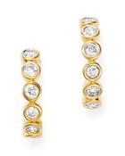 Bloomingdale's Bezel-set Diamond J-hoop Earrings In 14k Yellow Gold, 0.30 Ct. T.w. - 100% Exclusive