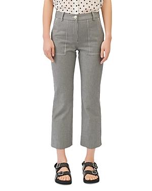 Maje Pifalu Striped Cotton Pants