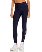 Aqua Athletic Foil Star High Rise Ankle Leggings - 100% Exclusive