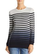 C By Bloomingdale's Dip-dye Striped Cashmere Sweater - 100% Exclusive
