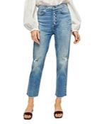 7 For All Mankind High Waist Cropped Jeans