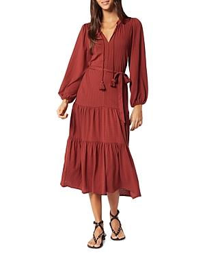 Joie Mulberry Tiered Midi Dress