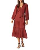 Joie Mulberry Tiered Midi Dress