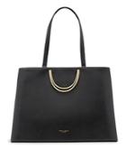 Ted Baker Fold Handle Large Leather Tote