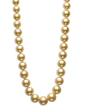 Bloomingdale's Golden South Sea Pearl Strand Necklace In 14k Yellow Gold, 17.5 - 100% Exclusive