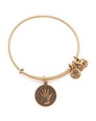 Alex And Ani Hand In Hand Expandable Wire Bangle
