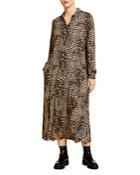 Marina Rinaldi Davanti Animal Print Shirt Dress
