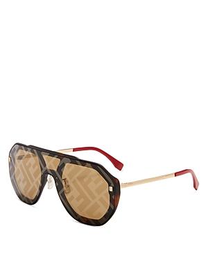 Fendi Women's Squared Pilot Sunglasses