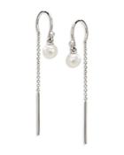 Nadri Synthetic Pearl Threader Earrings