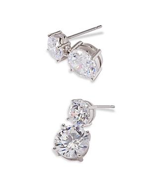 Nadri Double Cubic Zirconia Drop Earrings