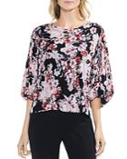 Vince Camuto Timeless Blooms Mesh Top