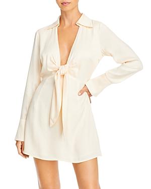 Nicholas Pascal Tie Front Mini Dress