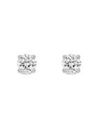Lightbox Jewelry Solitaire Basics Lab Grown Diamond Stud Earrings In 10k White Gold, 0.75 Ct. T.w.