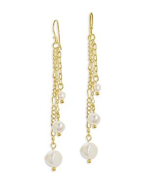 Sterling Forever Mixed Link Dangle Earrings