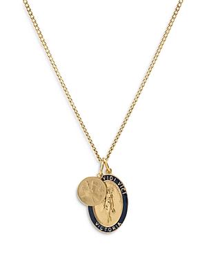 Miansai Victoria Coin Pendant Necklace, 24