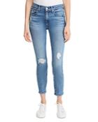 7 For All Mankind Ankle Skinny Jeans In Adelphi