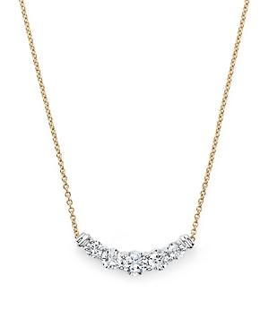 Diamond Graduated Pendant Necklace In 14k Yellow And White Gold, .50 Ct. T.w. - 100% Exclusive