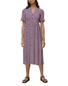 Whistles Aria Flower Stamp Midi Dress