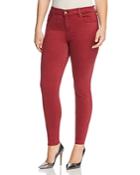 Liverpool Plus Abby Skinny Jeans In Biking Red
