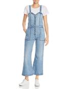 7 For All Mankind Bustier-style Denim Jumpsuit In Whitney