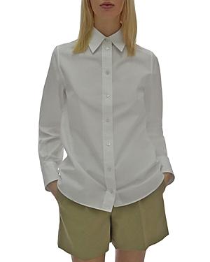 Helmut Lang Slit Collar Button Front Shirt