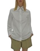 Helmut Lang Slit Collar Button Front Shirt