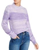 Aqua Puff-sleeve Melange Sweater - 100% Exclusive