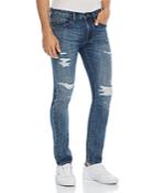 Blanknyc Wooster Distressed Slim Fit Jeans In Permissible Hot