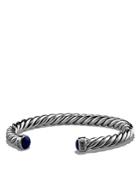 David Yurman Cable Classic Cuff Bracelet With Lapis Lazuli