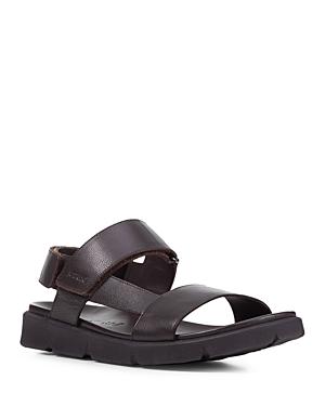 Geox Cross Strap Leather Sandal