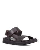 Geox Cross Strap Leather Sandal