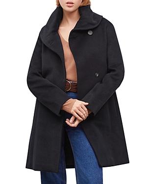 Gerard Darel Simona Tailored Collar Wool Coat