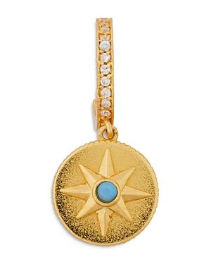 Kate Spade New York Star Medallion Huggie Hoop Earrings