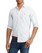 Polo Ralph Lauren Classic Fit Long Sleeve Striped Cotton Oxford Button Down Shirt