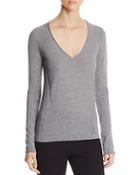 Donna Karan Wool V-neck Sweater