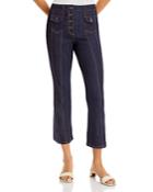Cinq A Sept Clifton Flared Ankle Jeans In Indigo
