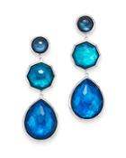 Ippolita Sterling Silver Wonderland Drop Earrings In Blue Moon