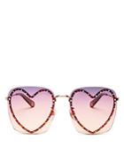 Marc Jacobs Women's Heart Square Sunglasses, 59mm